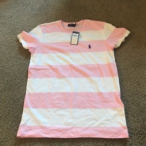 Pink and white Polo by Ralph Lauren shirt